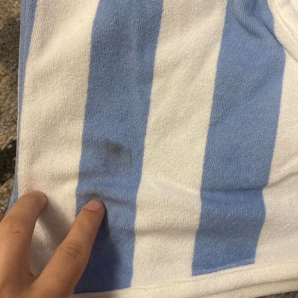 J. Crew Girls' tie-shoulder romper in towel terry* - Picture 3 of 6